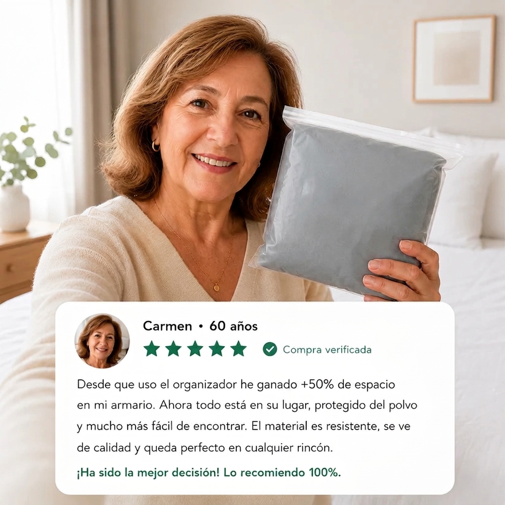 Organizador de Ropa al Vacío – Duplica el Espacio de tu Armario