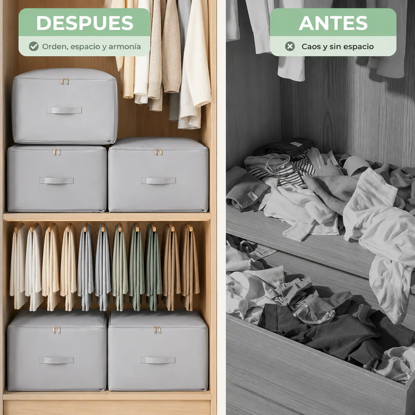 Organizador de Ropa al Vacío – Duplica el Espacio de tu Armario