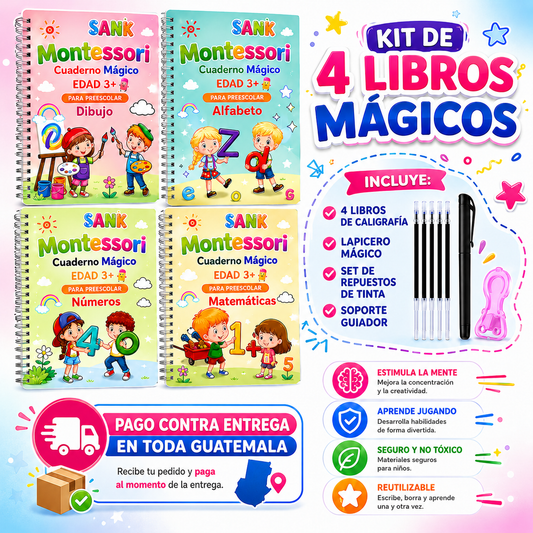 KIT LIBROS MÁGICOS DE CALIGRAFÍA